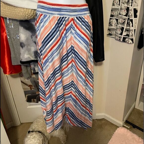 $2/15 Time & Tru Red White and Blue Maxi Dress - Picture 1 of 3